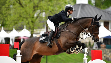 Ballard flies to win Evergate Stables’ CSI3* $40,000 New York Welcome Stake at 2024 Old Salem Farm Spring Horse Shows