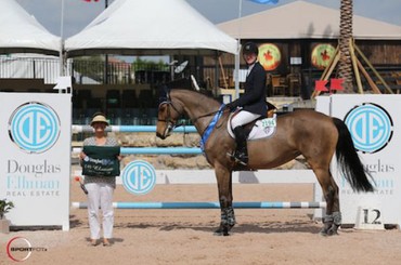 McLain Ward in his winning presentation (HH Best Buy standing in for HH Carlos Z) with Abby Jones. Photo (c) Sportfot. 