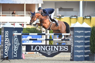 Max Kühner and Electric Touch won the Gold Tour at CSIO4* Linz on Thursday. Photo (c) Sibil Slejko. 