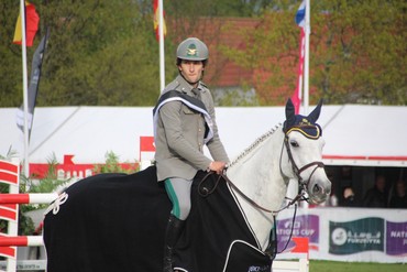 The Italian riders took the biggest wins in Odense on Saturday; here Emanuele Massimiliano Bianchi who won the 1.50 class on Zycalin W. Photo (c) World of Showjumping