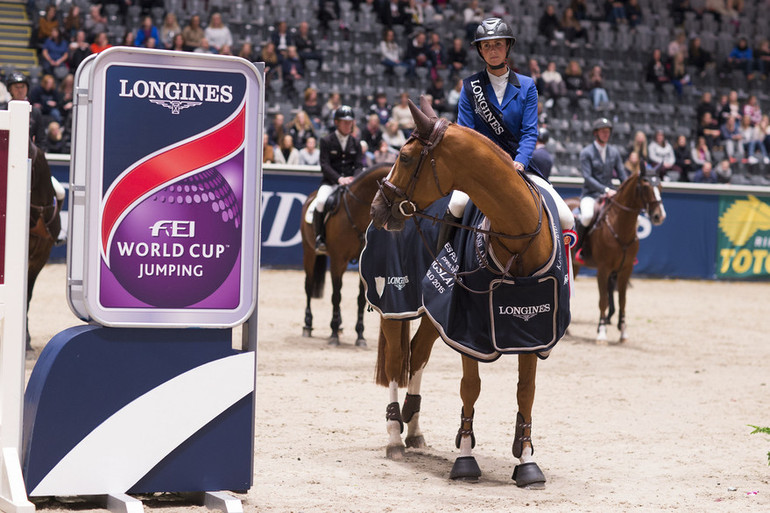 Penelope Leprevost and Flora de Mariposa went to the top in the Longines FEI World Cup in Oslo. Photo (c) Roger Svalsrød/hesteguiden.com.