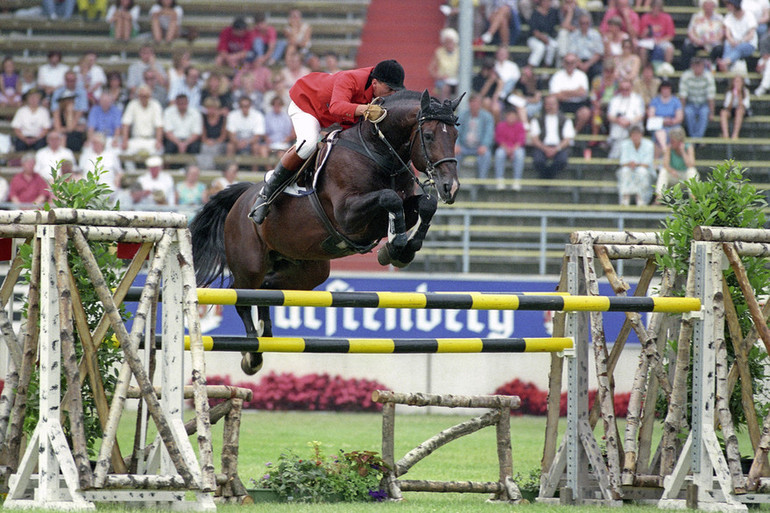 Ludo Philippaerts and Darco at CHIO Aachen in 1993. Photo (c) Dirk Caremans.
