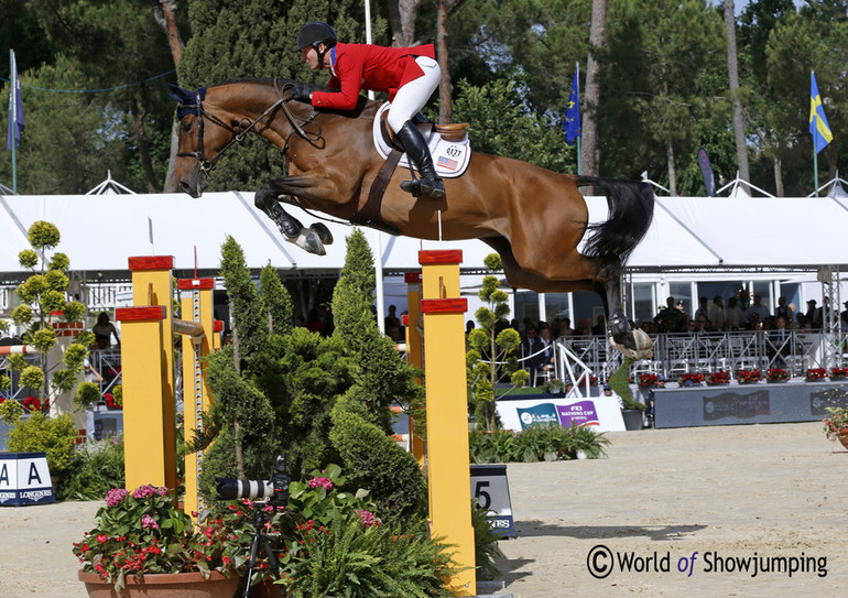 What a horse and rider: HH Azur and McLain Ward were double clear for the US team, to help them finish second.