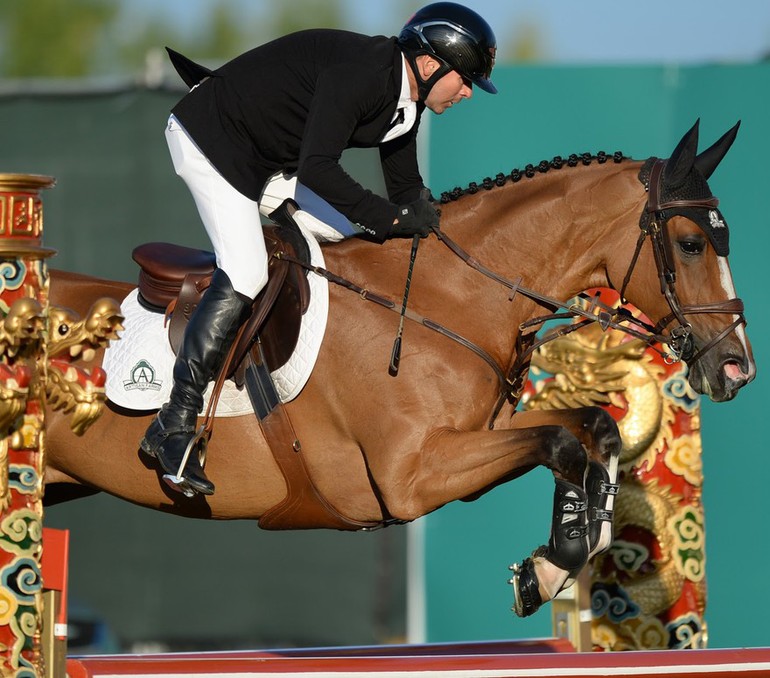 Eric Lamaze took two wins in a row at Spruce Meadows on Wednesday. Photo (c) Spruce Meadows Media Services.