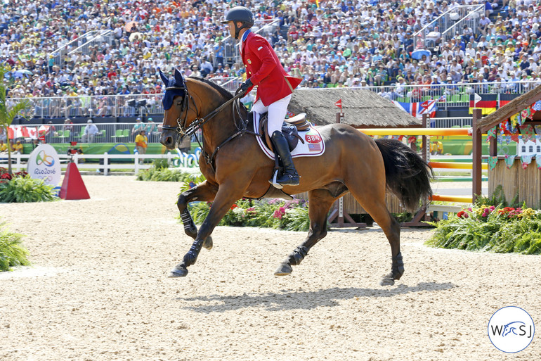 Kent Farrington and Voyeur delivered two beautiful clears to move on to the six-horse jump-off, where they unfortunately ended with two down and no medal.