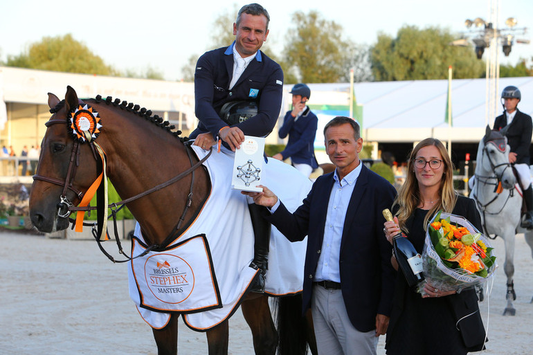 Julien Epaillard and Safari d'Auge won the CSI5* 1.50 Sea Coast Prize at the Brussels Stephex Masters. All pictures (c) Scoopdyga.