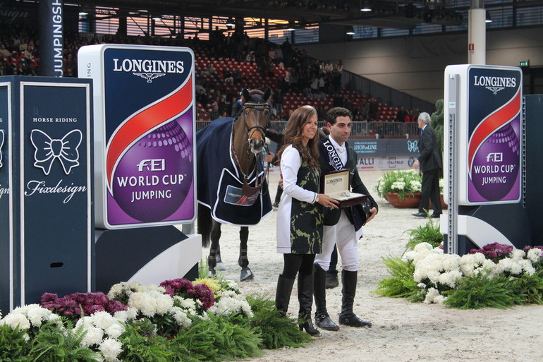 Abdel Said took a surprise win in the Longines FEI World Cup of Verona. Photo (c) Nanna Nieminen for World of Showjumping.
