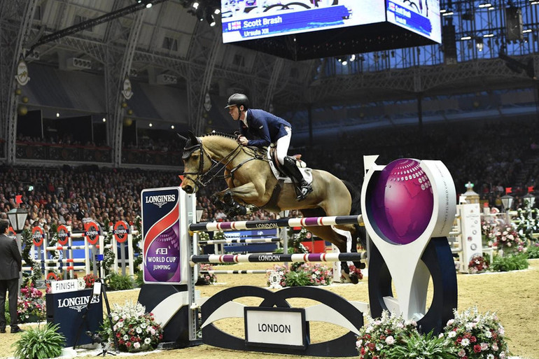 Ursula XII gets a special retirement ceremony at Olympia, The London International Horse Show.