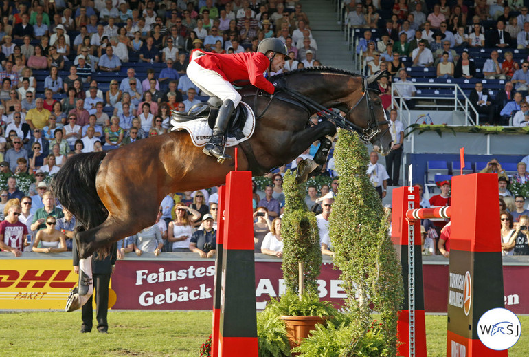 Marcus Ehning with Plot Blue. Photo © Jenny Abrahamsson for World of Showjumping. 