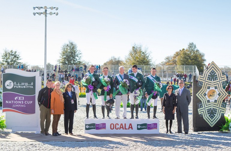 Last year the Irish team won the Furusiyya FEI Nations Cup in Ocala, Florida, USA. Which team will it be this year? Photo (c) Anthony Trollope.