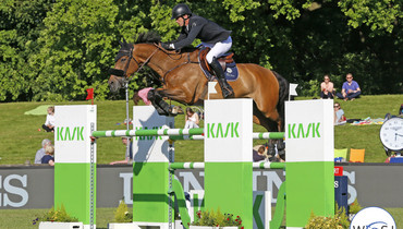 Harrie Smolders and Zinius win the CSI4* Prize Minister President of Hessen in Wiesbaden