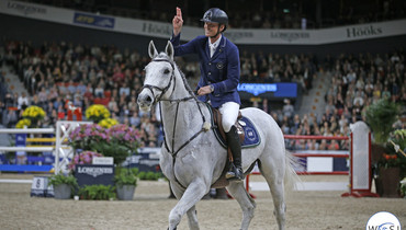 Home hero Peder Fredricsson heats up Scandinavium with a win in round two of the Longines FEI World Cup Final