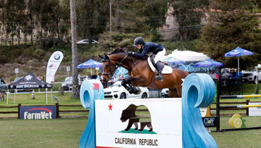 Keri Potter and Jiminy Cricket claim their first Grand Prix win in the FEI CSI2*
