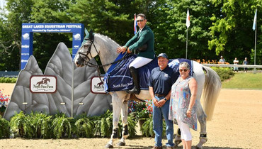 Ireland's Willie Tynan and Fancy Girl best $71,200 North Face Farm Grand Prix CSI2* at Great Lakes Equestrian Festival
