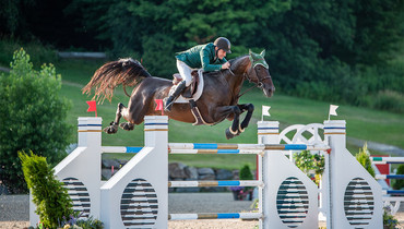 Kevin Babington and Shorapur winners of the CSI3* Assante Classic at International Bromont