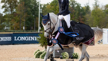 Uma O'Neill rides to the win in the CaptiveOne FEI 1.45m Welcome Class at Split Rock Jumping Tour's Columbus International