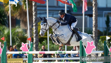 William Funnell and Billy McCain win the CSI2* Grand Prix   presented by Oliva Nova Beach and Golf Resort at the Autumn MET 2019