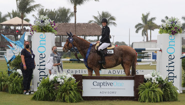 Jessica Springsteen and Volage Du Val Henry reign supreme in the $37,000 CaptiveOne Advisors 1.50m Classic