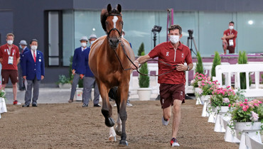 Photo special: Colourful horse inspection kicks off Olympic action for the jumpers