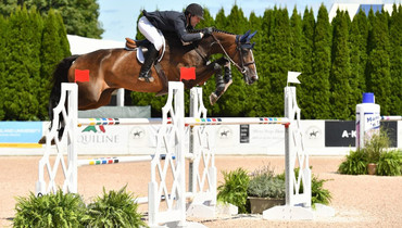 McLain Ward soars to victory in the $37,000 Hampton Classic FEI Speed Stake