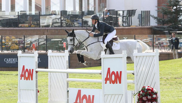Matthew Sampson and Ebolensky claim victory in the AON Cup at Spruce Meadows 'National'