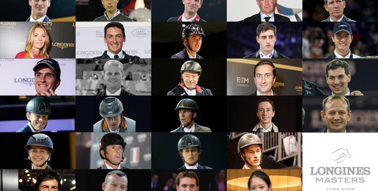 The horses and riders for the Longines Masters of Hong Kong