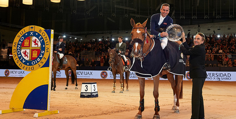 Julien Epaillard wins the Universidad Alfonso X El Sabio Trophy at Madrid Horse Week