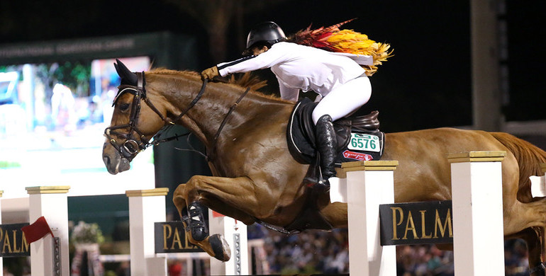 Danielle Goldstein and Lizziemary repeat victory in the $391,000 Palm Beach Equine Clinic Grand Prix CSI5* at 2019 WEF