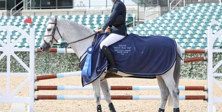 Andrew Ramsay and California 62 claim fastest round to win Welcome Speed at Kentucky Spring Horse Show