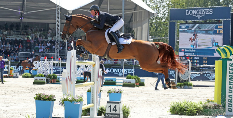 Ben Maher and Explosion W best after two rounds of jumping at the Longines FEI European Championships 2019