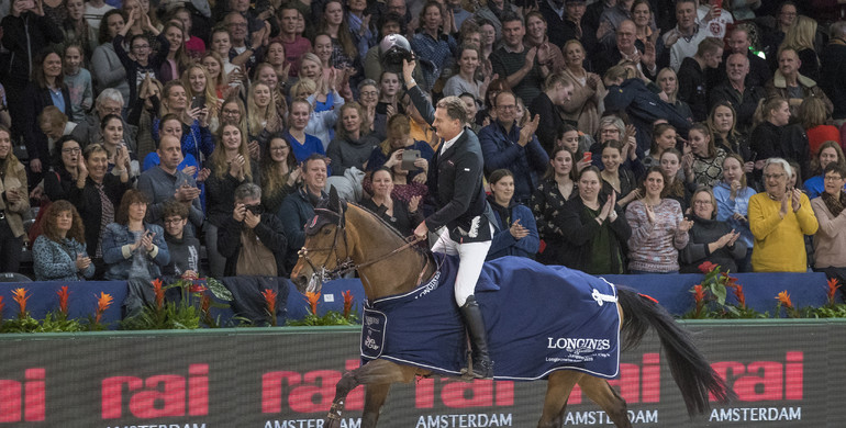 Magic moments from Marc Houtzager's World Cup win at Jumping Amsterdam