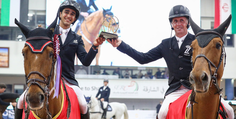Mouda Zeyada and Shane Breen tie for the win in the CSI5*-W Sharjah Islamic Bank Challenge