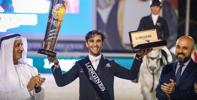 President of the UAE Showjumping Cup presented by Longines to Mouda Zeyada