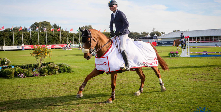 Marcus Westergren wins the Clip My Horse Trophy at the Sunshine Tour