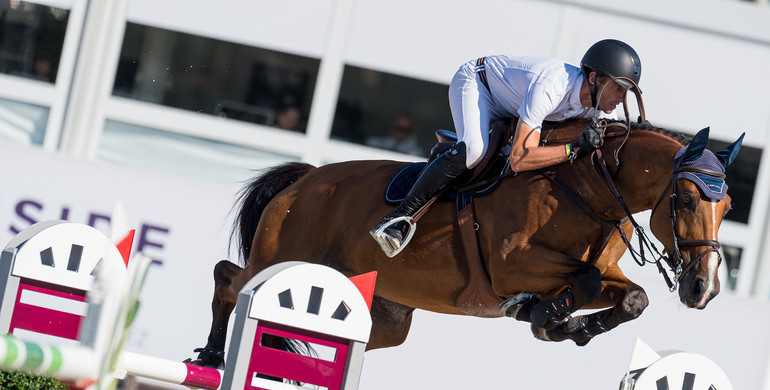 Gregory Wathelet and Indago win Thursday's biggest class at Hubside Jumping Grimaud