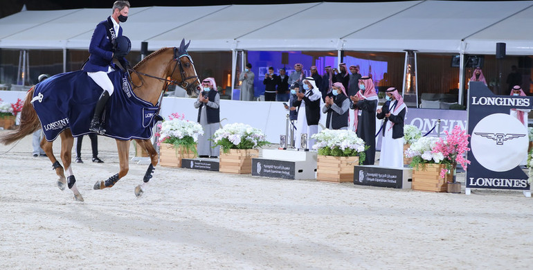 Daniel Deusser and Scuderia 1918 Tobago Z incredible in the Longines FEI Jumping World Cup Grand Prix in Riyadh