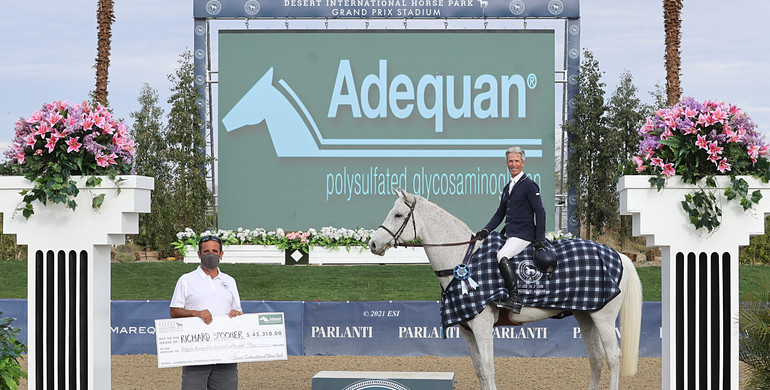 Richard Spooner and Quirado RC triumph in the $137,000 FEI 1.55M CSI3*, sponsored by Adequan