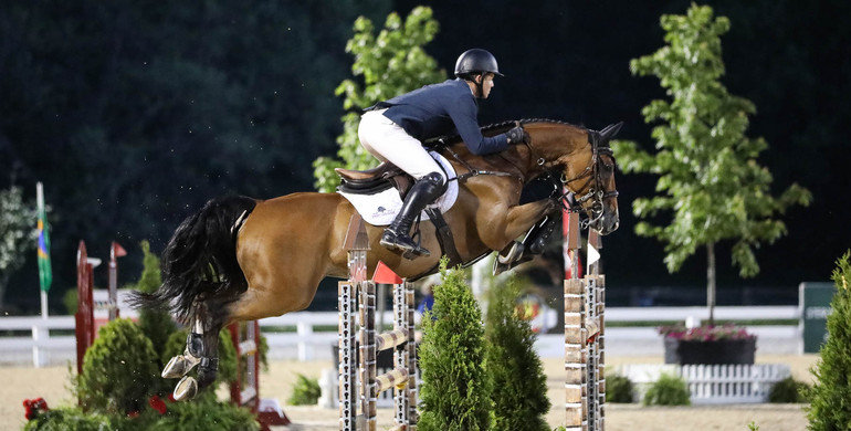 Shane Sweetnam and Ideal earn top honors in $37,000 1.45m Spring Classic CSI3* at Kentucky Spring Classic