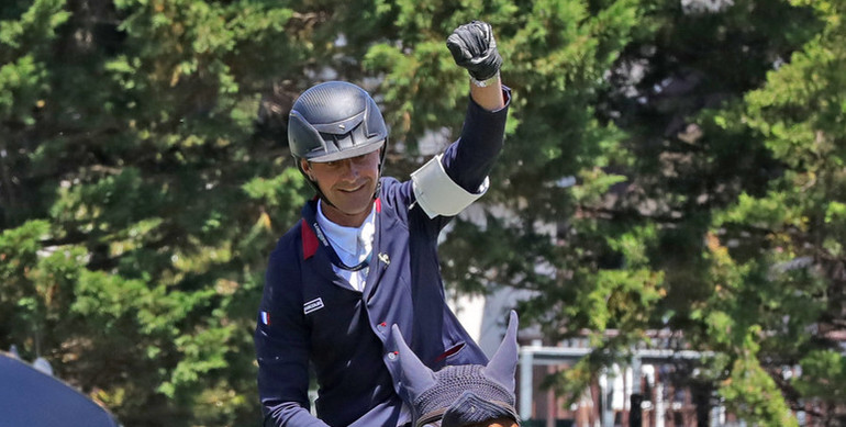 The horses and riders for the CSI5* Masters of Chantilly