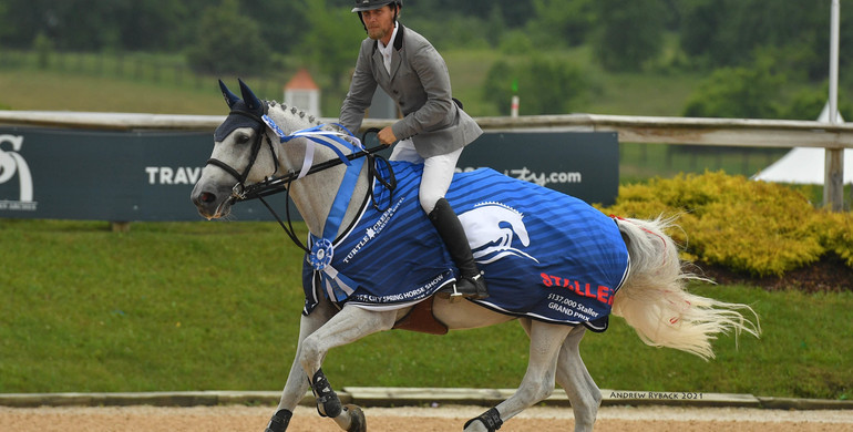 Karl Cook and Caillou 24 claim $137,000 Staller Grand Prix CSI3* title at Traverse City Spring Horse Show