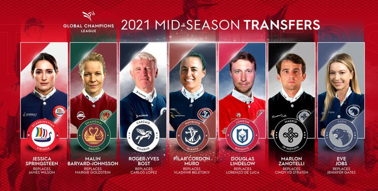 Mid-season transfer exclusive: Jessica Springsteen, Eve Jobs and Malin Baryard-Johnsson among female firepower recruited to GCL teams