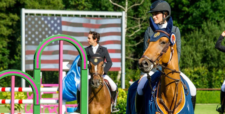Jessica Springsteen soars to the win in blistering speed class at Tops International Arena