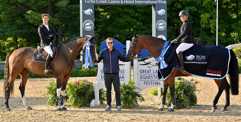 Samantha Schaefer and Dominic Gibbs tie for top honors in 36,600 Staller Shows Welcome Stake CSI2*