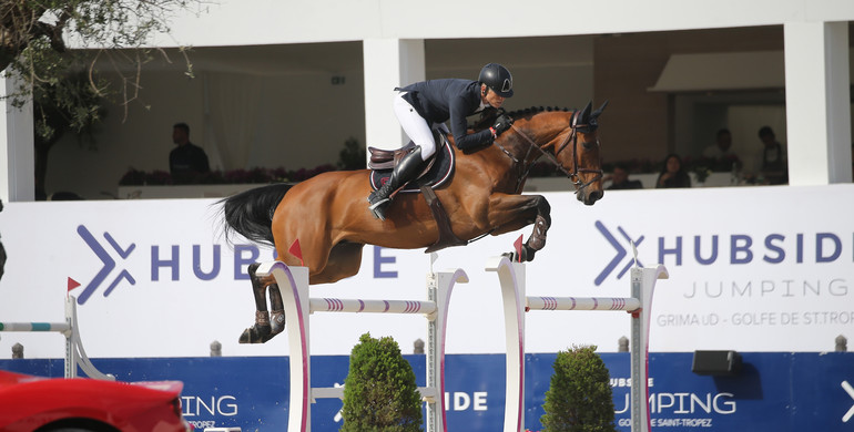 Max Kühner and Up Too Jacco Blue top Saturday's CSI5* 1.50m at Hubside Jumping