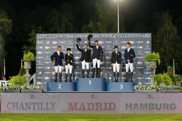 The top three teams. Photo: Stefano Grasso / LGCT. 