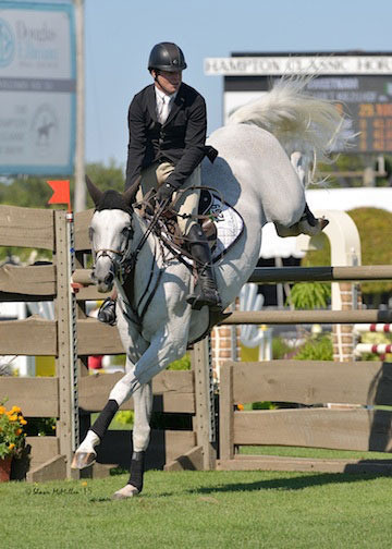 Shane Sweetnam has had a good show at the Hampton Classic so far. Photo (c) Hampton Classic.