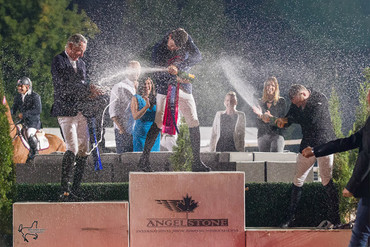 Podium celebrations at Angelstone International. Photo (c) Ben Radvanyi.