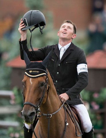 Scott Brash celebrates his win!