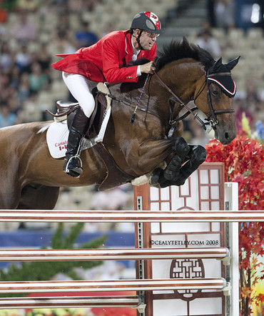 In Style and Ian Millar secure Team Canada's silver medal at the 2008 Beijing Olympics. Photo (c) Cealey Tetley Photography. 