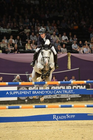 Michael Whitaker won the 1.55 class at HOYS on Saturday. Photo (c)  E.S. Photography.